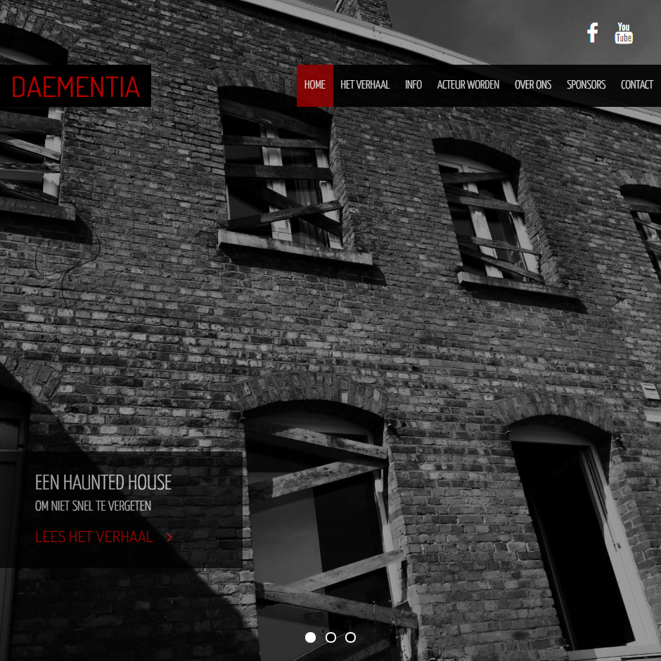 Screenshot website Daementia - House of Madness